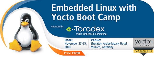 Embedded Linux with Yocto Boot Camp by Toradex