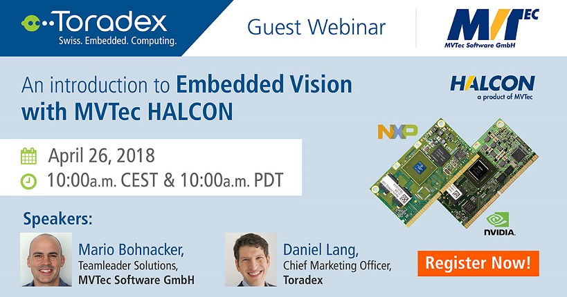 Embedded Vision with MVTec HALCON